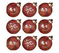 NBYGSC Shatterproof Christmas Ornaments 9 Pieces - Christmas Decorations,3.15in Painted Transparent Pet Globe for Indoor Classroom Home Party Craft