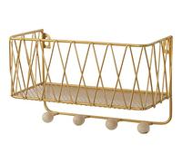 NBYGSC Shelf Mounted, Metal Coat Hanger with Hooks Entryway, Mudroom, Kitchen, Bathroom - Wall Mount Rack for Coats