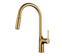 NBYGSC Single Handle Pull out Brushed/Chrome/Black Sink Faucet with Dual Function Cleaning Kitchen Tap Shower Head