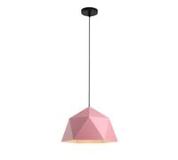 NBYGSC Single Head Pendant Light Catering Chandelier Fashionable and Geometric Lampshade The Decorative Lamp in The Bedroom Bar Counter Color Metal Lighting Fixture Lantern