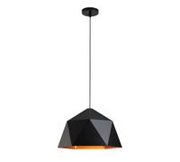 NBYGSC Single Head Pendant Light Catering Chandelier Fashionable and Geometric Lampshade The Decorative Lamp in The Bedroom Bar Counter Color Metal Lighting Fixture Lantern