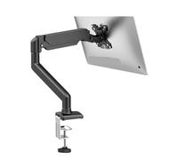 NBYGSC Single Monitor Arm Adjustable Gas Spring Computer Screen Stand, Supports up to 17.3-Inch Screen Computer(Black)