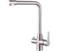 NBYGSC Stainless Steel Brushed Rotation Faucet for Kitchen Sink - Color A