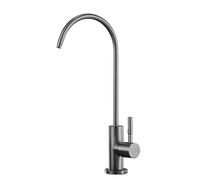 NBYGSC Stainless Steel Gray Swan Neck Sink Faucet with Filter Pure Tap Improve Water Quality and Style in Your Kitchen