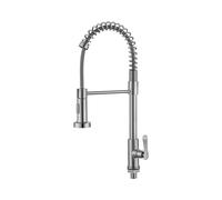 NBYGSC Stainless Steel Pull Down Kitchen Faucet Wall Mounted Single Cold Water Sink Mixer Bathroom Vanity - Spray for Easy Cleaning