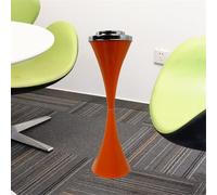 NBYGSC Stand Ashtray Telescoping Tube with Lid Stylish For Outdoor and Indoor Use Stainless Steel Stand Ashtray with Lid Height Adjustable Ash Tray Large(Orange)