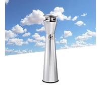 NBYGSC Standing Ashtray Outdoor - Commercial Stainless Steel Stand Ashtray for Outdoor Standing Smoker Pole Cigarette Butt Receptacle(D)