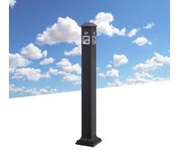 NBYGSC Standing Ashtray Outdoor - Commercial Stainless Steel Stand Ashtray for Outdoor Standing Smoker Pole Cigarette Butt Receptacle(B)