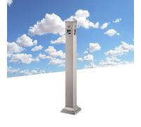 NBYGSC Standing Ashtray Outdoor - Commercial Stainless Steel Stand Ashtray for Outdoor Standing Smoker Pole Cigarette Butt Receptacle(A)