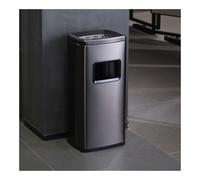 NBYGSC Standing Ashtray Stainless Steel Hotel Lobby Ashtray & Garbage Can for Elevator Entrance Ash Tray Outdoors(Black)