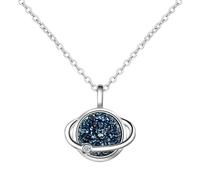 NBYGSC Sterling Silver Planet Necklace Kyanite Fragment Dream Star Necklace For Women Chain Choker Colar Collier collares-T04