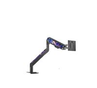 NBYGSC Suitable for 17-36 Inches 12 kg Load Gas Spring Monitor Stand, Adjustable ° Rotation, +90°~-90° Tilt Desk clamp/Grommet Mount Monitor Arm