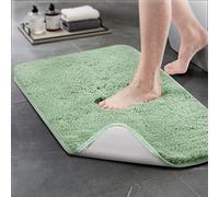 NBYGSC Super Soft Shaggy Bathroom Rugs Absorbent Thick Non Slip Microfiber Bath Rugs Quick Dry Machine Washable Bath Mat for Bathroom Floor Bathtub and Shower 20"x32"