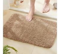 NBYGSC Super Soft Shaggy Bathroom Rugs Absorbent Thick Non Slip Microfiber Bath Rugs Quick Dry Machine Washable Bath Mat for Bathroom Floor Bathtub and Shower 17"x24"