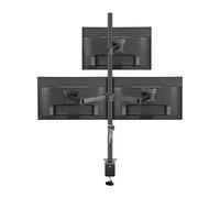 NBYGSC T902-K3 Desktop Clamp-on Full Motion Degree Dual Monitor Stand 10" - 27" Clamp-on Base Monitor Mount Arm 10kg Weight Capacity PC Stand(T902-M3 Grommet Base)