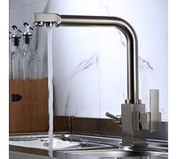NBYGSC Tap for Bar Farmhouse Commercial, Kitchen Filters Faucets, Black/Chrome, 360 Rotation with Water Purification Feature Sink Mixer Taps The New Shower Head