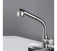 NBYGSC Taps with Pull out Spray Hot and Cold Modes 360° Rotat Brass Kitchen Sink Faucet-Brushed