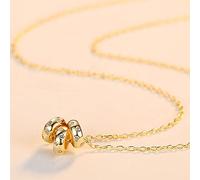 NBYGSC Three Beads Insert Stone Pendant Necklaces Pendant for Women Jewelry Gift