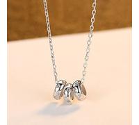NBYGSC Three Beads Insert Stone Pendant Necklaces Pendant for Women Jewelry Gift