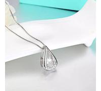 NBYGSC Triangle Water Pendant Necklace Rhinestone Necklaces Women Jewelry Gift