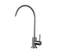 NBYGSC Under Sink Filter Swivel Kitchen Faucet with 360° Rotat Single Handle Cold Water Tap Grey