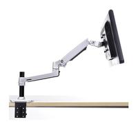 NBYGSC V62C / XSJ8012C Desktop Full Motion 17-38 Inch Monitor Stand Mechanical Spring Arm Aluminum Monitor Support Loading 11 kg(XSJ8012C Silver Grey)