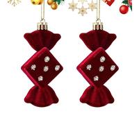 NBYGSC Velvet Christmas Ornaments - Seasonal Christmas Decoration | Party Tree Pendant | for Family Indoor Outdoor Holiday Party Gathering Living Room Home Office Fireplace