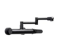 NBYGSC Wall Mount faucets, Copper Foldable for Kitchen Laundry Sink, 2-Function Hot and Cold, Commercial-Black A