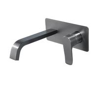 NBYGSC Wall Mounted Embedded Wash Basin Faucet Hot Cold Water Mixer Space Saving Bathroom Sink Tap Stylish & Functal Easy Installat