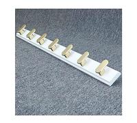 NBYGSC Wall Mounted Heavy Duty Metal Hook Rack Rail Space-Saving Coat Hanger with 4~7 Hooks for Hanging Clothes Robes Towels Hats