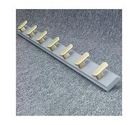 NBYGSC Wall Mounted Heavy Duty Metal Hook Rack Rail Space-Saving Coat Hanger with 4~7 Hooks for Hanging Clothes Robes Towels Hats