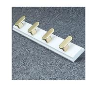 NBYGSC Wall Mounted Heavy Duty Metal Hook Rack Rail Space-Saving Coat Hanger with 4~7 Hooks for Hanging Clothes Robes Towels Hats