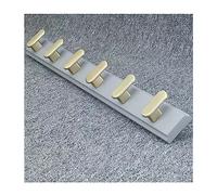 NBYGSC Wall Mounted Heavy Duty Metal Hook Rack Rail Space-Saving Coat Hanger with 4~7 Hooks for Hanging Clothes Robes Towels Hats