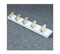 NBYGSC Wall Mounted Heavy Duty Metal Hook Rack Rail Space-Saving Coat Hanger with 4~7 Hooks for Hanging Clothes Robes Towels Hats