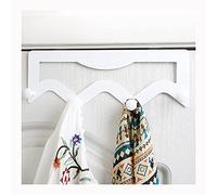 NBYGSC Wall-Mounted Hook, 34Cm Long Stainless Steel Door Hanger, Rack Hanging Clothes Hats and Keys Coat Hooks for Wall/White