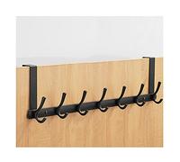 NBYGSC Wall-Mounted Hook, Space Aluminum Door Hanger, Used to Hang Coats Bathrobes Hats Clothes Towels Bathroom Towel Rack Coat Hooks for Wall/7Hooks