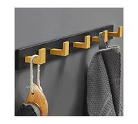 NBYGSC Wall Mounted Vintage Rustic Coat Rack with 3~6 Hangers Space Aluminum Door Hooks Hook Rail for Hanging Hat Towels Clothes