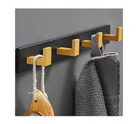 NBYGSC Wall Mounted Vintage Rustic Coat Rack with 3~6 Hangers Space Aluminum Door Hooks Hook Rail for Hanging Hat Towels Clothes