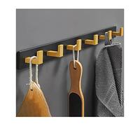 NBYGSC Wall Mounted Vintage Rustic Coat Rack with 3~6 Hangers Space Aluminum Door Hooks Hook Rail for Hanging Hat Towels Clothes