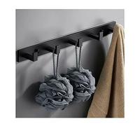 NBYGSC Wall Mounted Vintage Rustic Coat Rack with 3~6 Hangers Space Aluminum Door Hooks Hook Rail for Hanging Hat Towels Clothes