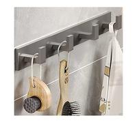 NBYGSC Wall Mounted Vintage Rustic Coat Rack with 3~6 Hangers Space Aluminum Door Hooks Hook Rail for Hanging Hat Towels Clothes