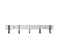 NBYGSC Wall-Mounted Wall Mounted Space Aluminum Hanger Hanging Keys Coats Hats Towels Multifunctional Metal Rack Bathrooms Living Rooms and Bedrooms Coat Hooks for WAL
