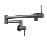 NBYGSC Water Wall Mounted, Pot Filler Faucet, Stainless Steel Gray