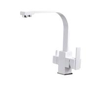 NBYGSC Way Direct Drinking 360° Swivel Multi-Function Kitchen Sink Faucet Used for Water Purifier-White Shower Head