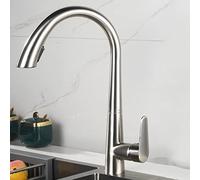 NBYGSC with Pull Down Sprayer,Kitchen Dual Funct,360° Swivel Spout Sink Faucet,Brass Single Handle Kitchen Faucet for Hot and Cold Water,Black