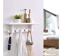 NBYGSC with Shelf Wall-Mounted Wood Hooks Hanger Hat for Entryway Kitchen Bathroom Coat Rack Wall Mount