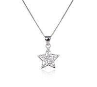 NBYGSC Women's Necklace, S Pendant, Face, Zircon Inlay, Fashion Pendant Clavicle Chain