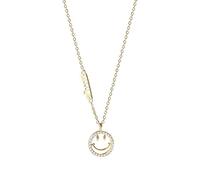 NBYGSC Women's Necklace, S Pendant, Face, Zircon Inlay, Fashion Pendant Clavicle Chain