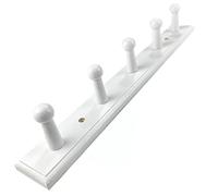 NBYGSC Wood Mounted Coat Hanger Wall with 4~8 Hooks Hook Rack Rail for Hanging Coats Hats Jacket Clothes