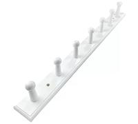 NBYGSC Wood Mounted Coat Hanger Wall with 4~8 Hooks Hook Rack Rail for Hanging Coats Hats Jacket Clothes